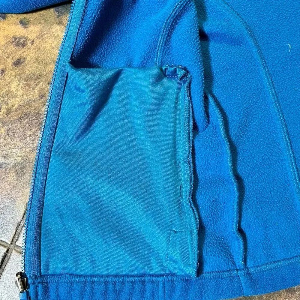 Columbia Turquoise Zip Up Cardigan Jacket Small - Picture 10 of 13